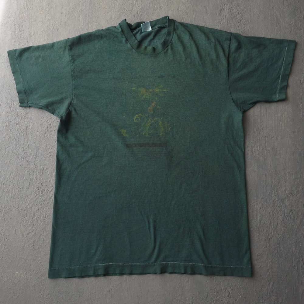 Vintage 90s Fruit of the Loom Green T-shirt L Nicholas-Applegate Mutual Funds